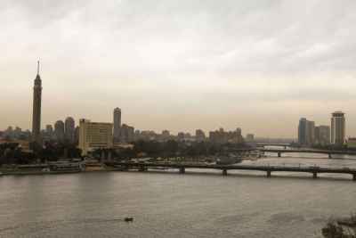 Cairo Skyline and Nile Bridges