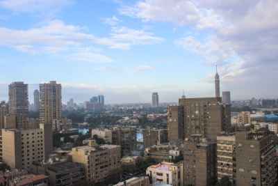 Cairo Skyline from Dokki – Cairo Tower View