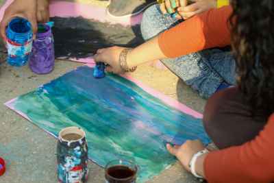 Children Painting Activity at Cairo International Book Fair 1