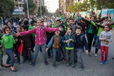 Egyptian School Children on Sudan Street, Cairo 2017