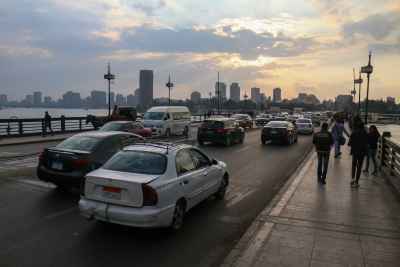 City Bridge at Sunset – Cairo Winter 2017