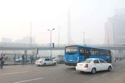 City Bus Traffic in Cairo