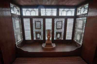 Ancient Egyptian Bust at Mashrabiya Window, Gayer-Anderson Museum