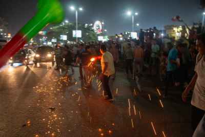 Egypt World Cup 2018 Qualification Street Celebration Mohandessin Cairo