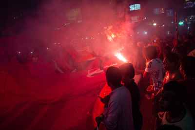 Egypt World Cup Qualification Celebration Cairo Streets Night