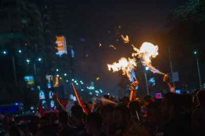 Egypt World Cup Qualification Street Celebration, Mohandessin Cairo