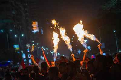 Egypt World Cup Qualification Street Celebration, Mohandessin Cairo