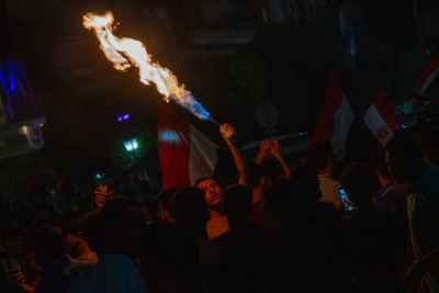 Egyptian Fans World Cup Qualification Celebration, Mohandessin Cairo