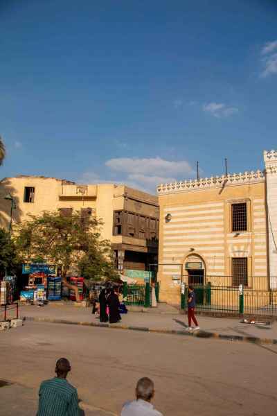 Street Scene Outside Al-Sayyeda Nafisa Mosque, Cairo