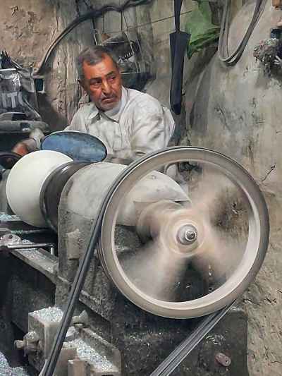 Traditional Egyptian Tabla Maker in “El Farahda” Workshops – Handmade Drum Craftsmanship in Egypt