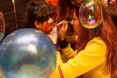 Child Face Painting at Outdoor Cairo Festival