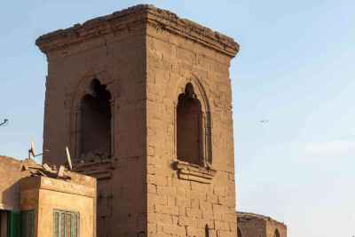 Historic Stone Tower on Al-Ashraf Street in Cairo 2017