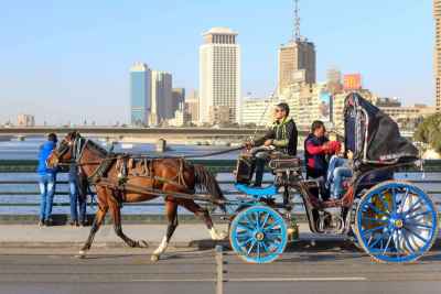 Horse Carriage on Kasr el Nil Bridge (Hantoor) – Cairo Winter 2017 – 2
