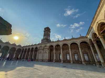 Inside the Courtyard of Muhammad Ali Mosque – Cairo 2