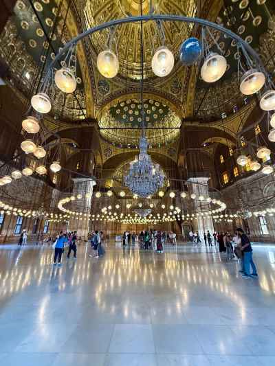 Inside the Magnificent Prayer Hall of Muhammad Ali Mosque 2