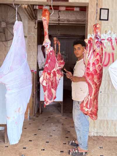 Traditional Butcher Shop Before Eid