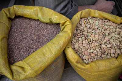 Lentils and Fava Beans Sacks, Al-Ashraf Street Cairo