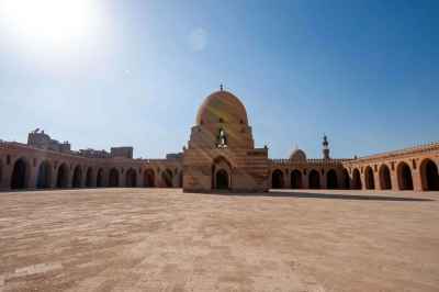 Ahmad Ibn Tulun Mosque Courtyard and Ablution Dome, Cairo