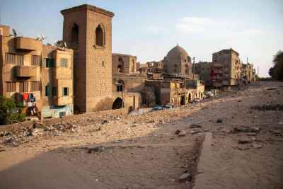 Panoramic View of Al-Ashraf Street and Historic Shrines in Cairo 2017