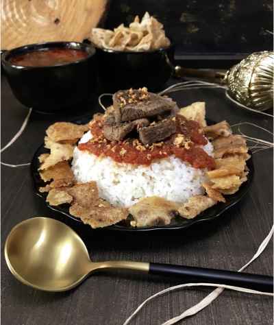 Traditional Egyptian Fatta Side View – Eid Al Adha Food Heritage