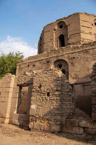 Ruined Stone Shrine Walls on Al-Ashraf Street in Historic Cairo 2017