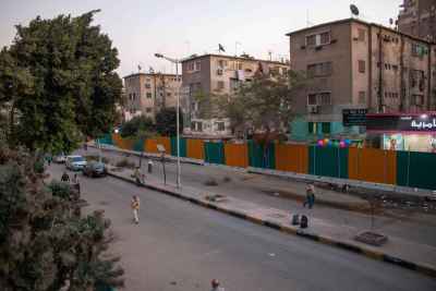 Sudan Street Cairo During Metro Expansion Works