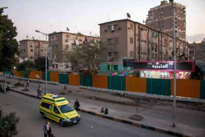 Yellow Ambulance on Sudan Street, Cairo