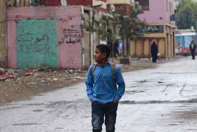 Schoolboy Walking to Class – Cairo, Egypt 2