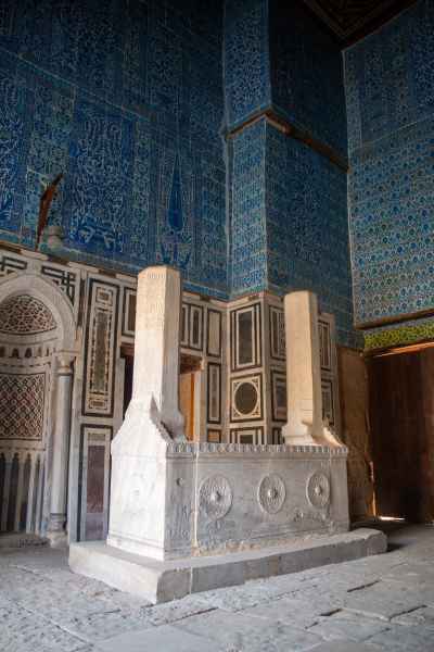 Shrine inside the Blue Mosque (Amir Aqsunqur Mosque) in Cairo 2