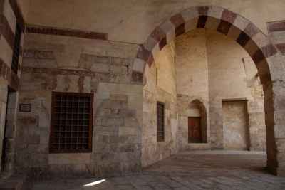 Side View of the Blue Mosque (Amir Aqsunqur Mosque) in Cairo 1
