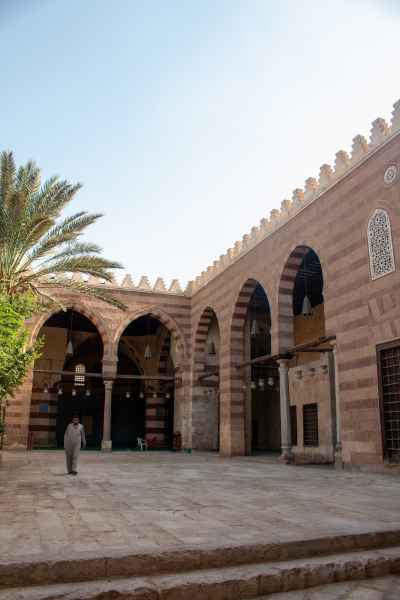 Side View of the Blue Mosque (Amir Aqsunqur Mosque) in Cairo 14