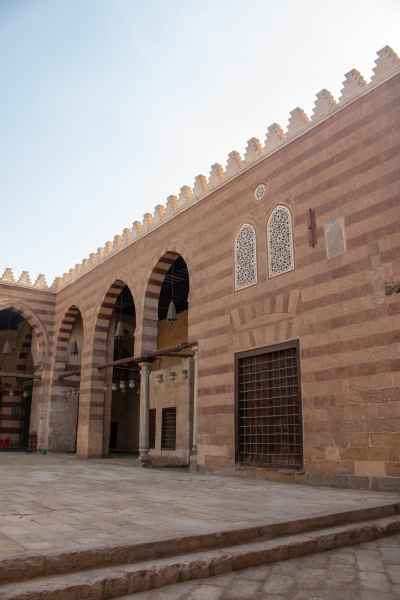 Side View of the Blue Mosque (Amir Aqsunqur Mosque) in Cairo 15
