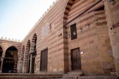 Side View of the Blue Mosque (Amir Aqsunqur Mosque) in Cairo 19