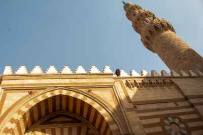 Side View of the Blue Mosque (Amir Aqsunqur Mosque) in Cairo 2