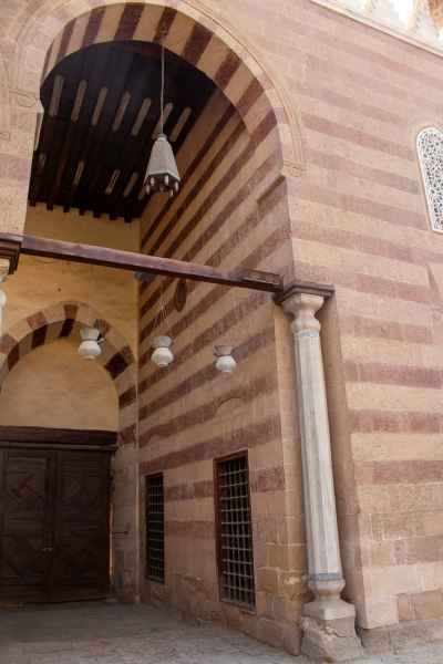 Side View of the Blue Mosque (Amir Aqsunqur Mosque) in Cairo 4
