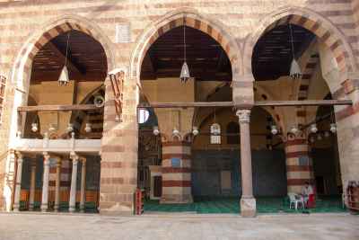 Side View of the Blue Mosque (Amir Aqsunqur Mosque) in Cairo 5