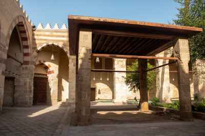 Side View of the Blue Mosque (Amir Aqsunqur Mosque) in Cairo 6