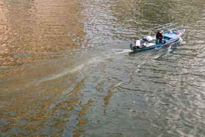 Small Boat on the Nile River Cairo