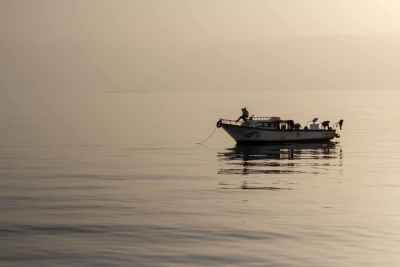 Solitary Fishing Boat at Sunrise – Egypt - 2