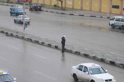 Street in Cairo on a Rainy Winter Day 4