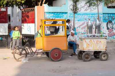 Street Food Vendors on Sudan Street, Cairo