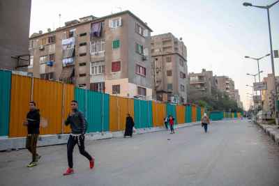 Sudan Street, Cairo During Metro Construction Work