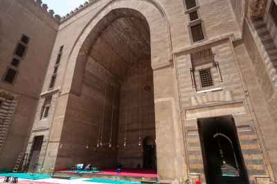Sultan Hassan Mosque – Interior Iwan Architecture in Old Cairo