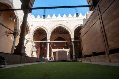 Sultan Hassan Mosque – Interior Stone Passage in Old Cairo