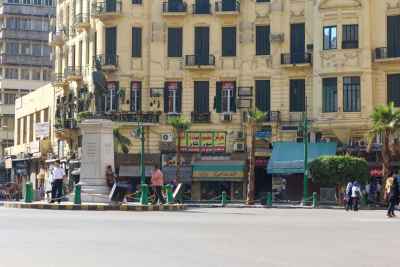 Talaat Harb Square during Eid in Cairo