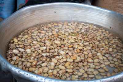 Fava Beans Soaking in Aluminum Pot, Historic Cairo