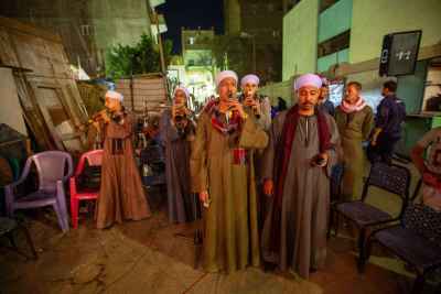 Traditional Musicians Performing at Mulid el Sayyeda Zaynab 2017