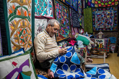Traditional Khayamiya Artist in El Darb El Ahmar