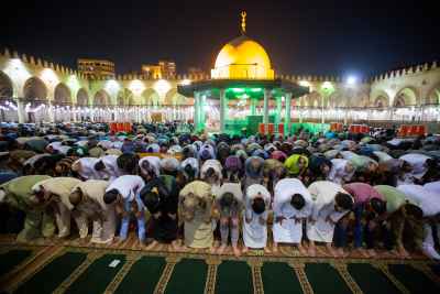 Tarawih Prayer at Amr Ibn Al-As Mosque, Cairo