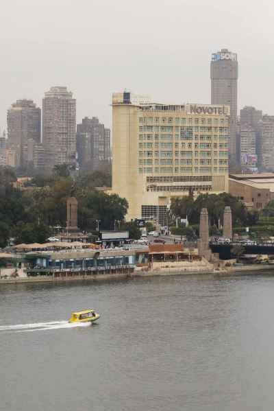 Yellow Boat on the Nile River Cairo 2